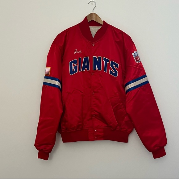 Vintage New York Giants NFL Pro Line Starter Jacket Personalized Embroidered - Picture 14 of 14